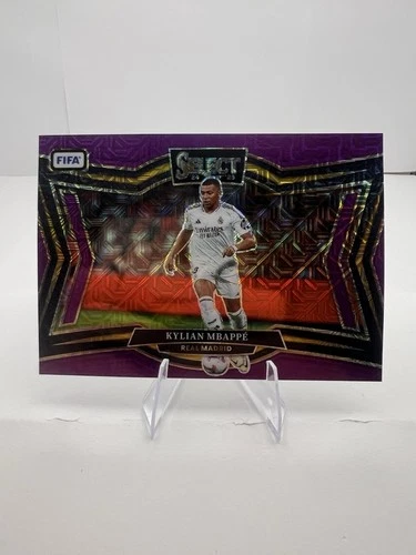 Kylian Mbappé 2024 Panini Select Purple Mojo Prizm