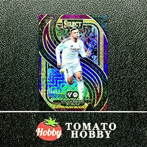 Kylian Mbappé 2024 Panini Select Purple Mojo Refractor