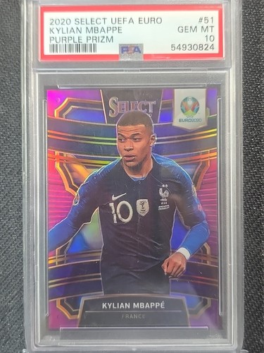 Kylian Mbappé 2020 Panini Select Purple Prizm /79