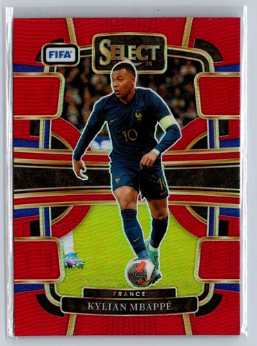 Kylian Mbappé 2023 Panini Select Red Prizm