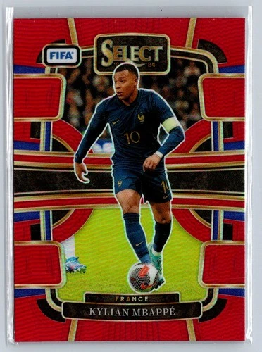 Kylian Mbappé 2023 Panini Select Red Prizm