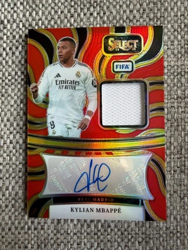 Kylian Mbappé 2024 Panini Select Red Prizm