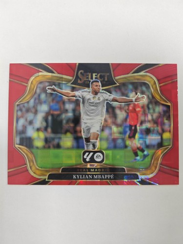 Kylian Mbappé 2025 Panini Select Red Prizm