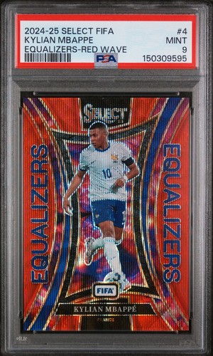 Kylian Mbappé 2024 Panini Select Red Wave /49