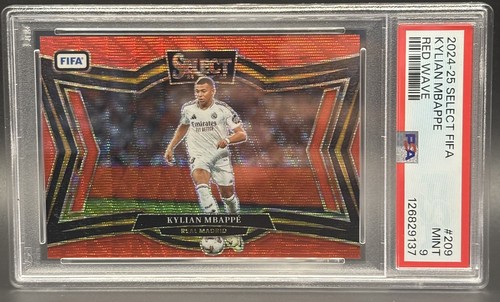 Kylian Mbappé 2024 Panini Select Red Wave /59