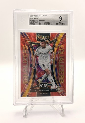 Kylian Mbappé 2024 Panini Select Red Wave Prizm /49