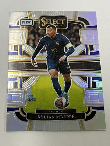 Kylian Mbappé 2023 Panini Select Silver Prizm