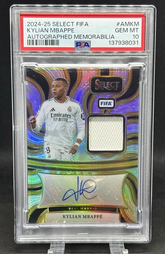 Kylian Mbappé 2024 Panini Select Silver Prizm