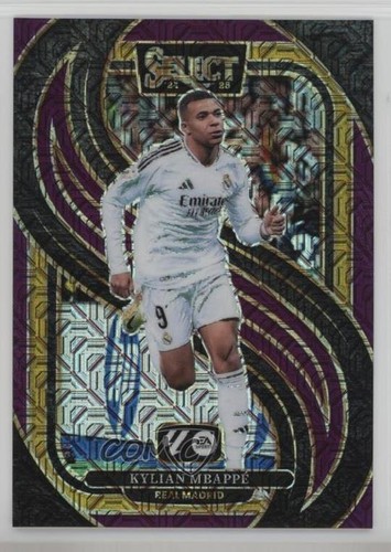 Kylian Mbappé 2024 Panini Select Viola Mojo Prizm