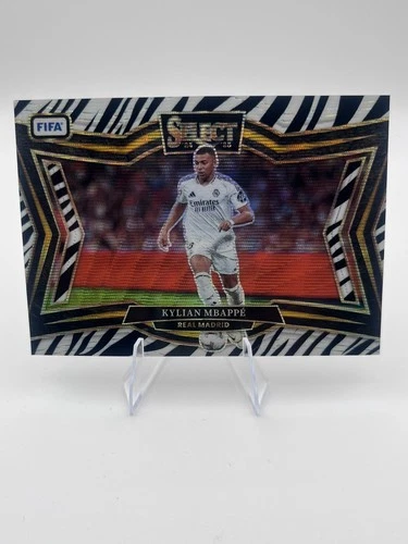 Kylian Mbappé 2024 Panini Select Zebra Wave Prizm #209