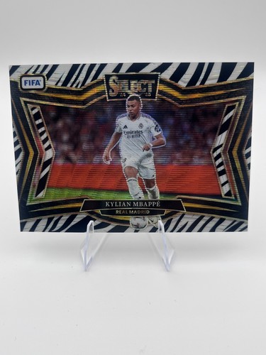 Kylian Mbappé 2024 Panini Select Zebra Wave Prizm #209