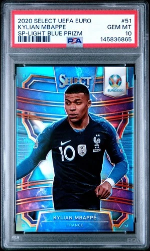Kylian Mbappé 2020 Panini Seleziona UEFA EURO Azzurro Prizm /175