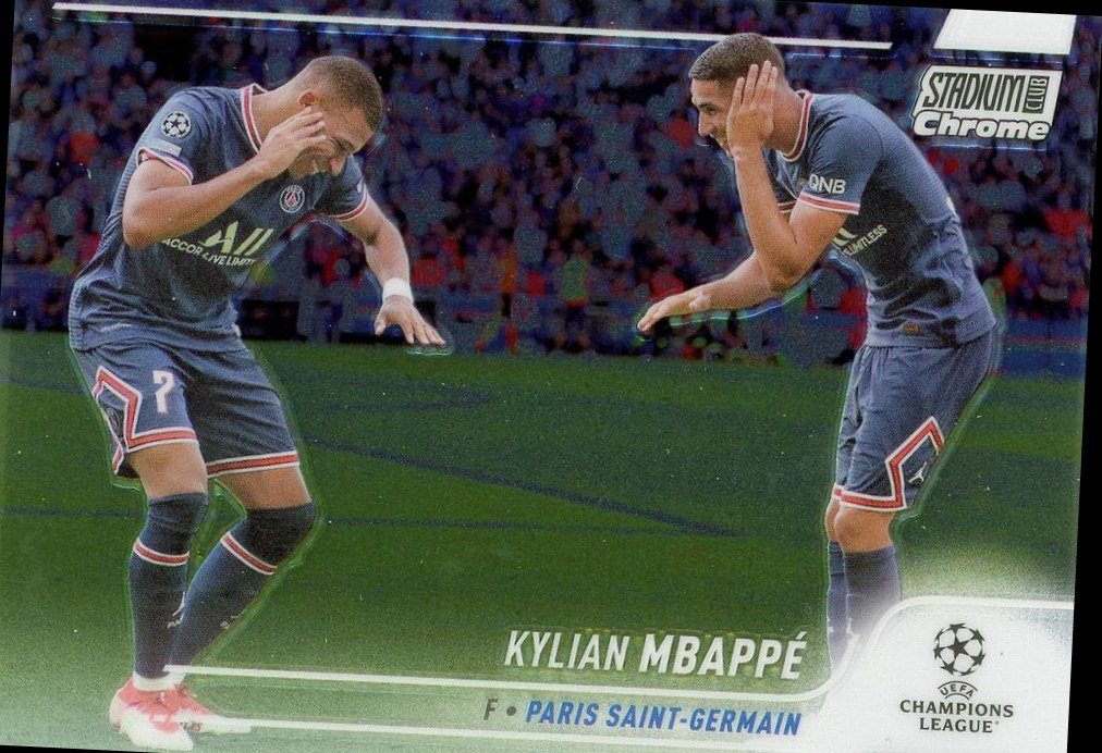 Kylian Mbappé 2021 Topps Stadium Club Chrome UEFA 75