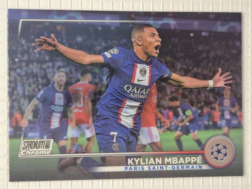 Kylian Mbappé 2023 Topps Stadium Club Cromo