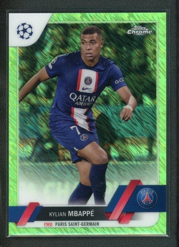 Kylian Mbappé 2023 Topps Cromo UEFA Champions League Verde Brillante 201/399