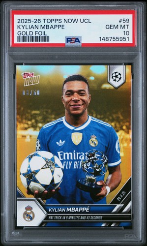 Kylian Mbappé 2025 Topps Now /50