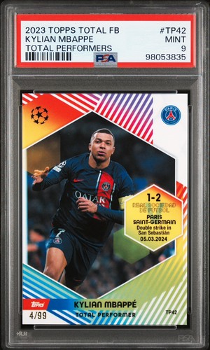 Kylian Mbappé 2023 Topps Total Football /99