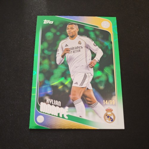 Kylian Mbappé 2025 Topps UCC Flagship Cracked Ice Refractor /99