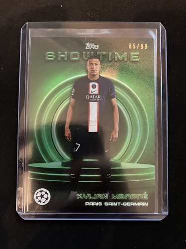 Kylian Mbappé 2022 Topps UCC Showtime Verde /99