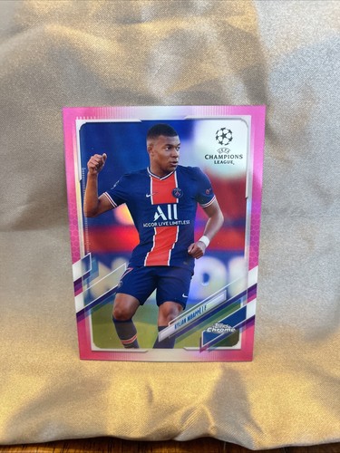 Kylian Mbappé 2020 Topps UEFA Champions League Pink Refractor /175