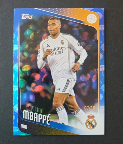 Kylian Mbappé 2025 Topps UEFA Club Competitions Orange Holofoil /10