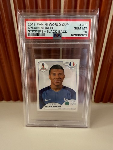Kylian Mbappé 2018 Panini World Cup Stickers Black Back