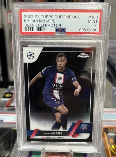 Kylian Mbappe 2022 Topps Chrome Black Refractor /10