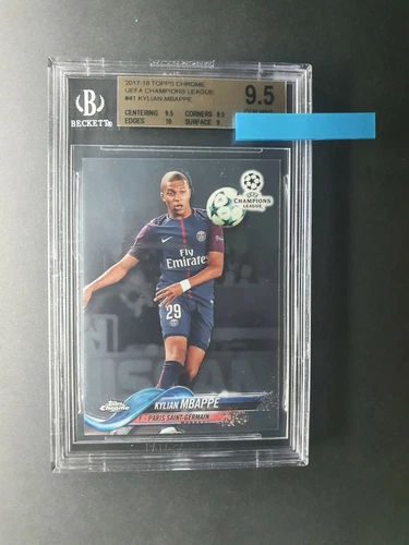 Kylian Mbappe 2017 Topps Chrome Champions League