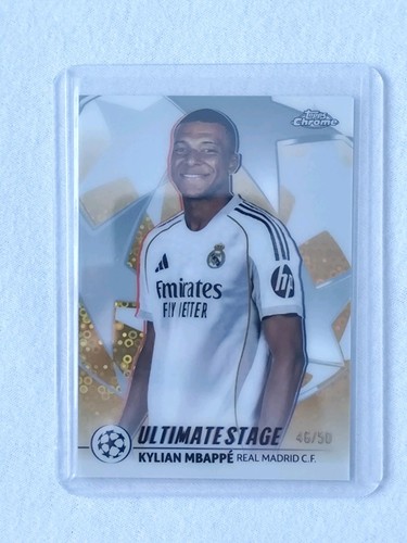 Kylian Mbappe 2025 Topps Chrome Gold /50