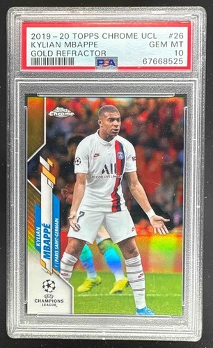 Kylian Mbappe 2019 Topps Chrome Gold Refractor /50