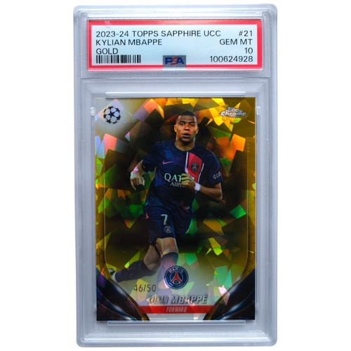 Kylian Mbappe 2023 Topps Chrome Gold Refractor /50