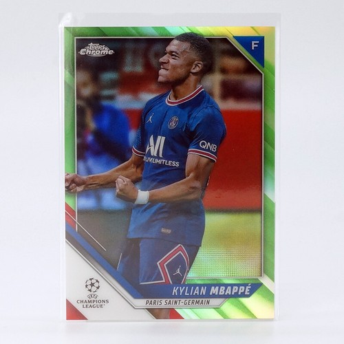 Kylian Mbappe 2022 Topps Chrome Green Refractor /99