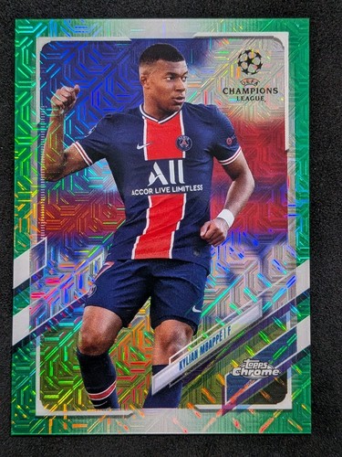 Kylian Mbappe 2020 Topps Chrome Green Refractor /99