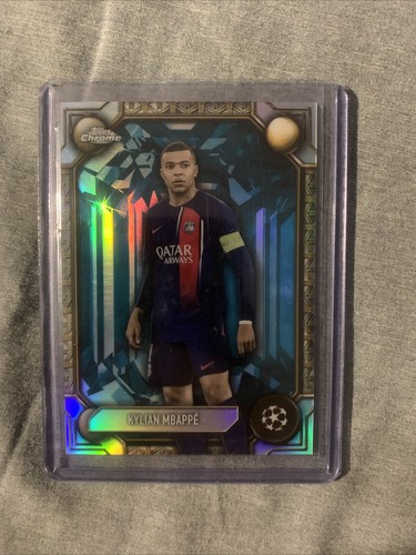 Kylian Mbappe 2023 Topps Chrome Jadeite Emerald
