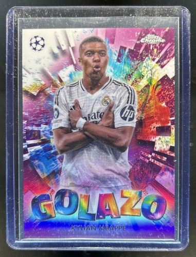 Kylian Mbappe 2024 Topps Chrome Magenta Refractor /75