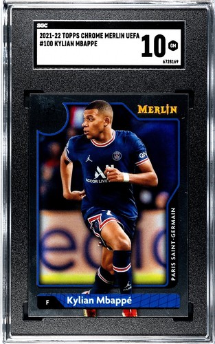 Kylian Mbappe 2021 Topps Chrome Merlin #100