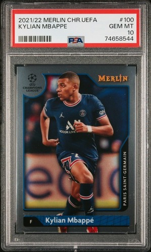 Kylian Mbappe 2021 Topps Chrome Merlin