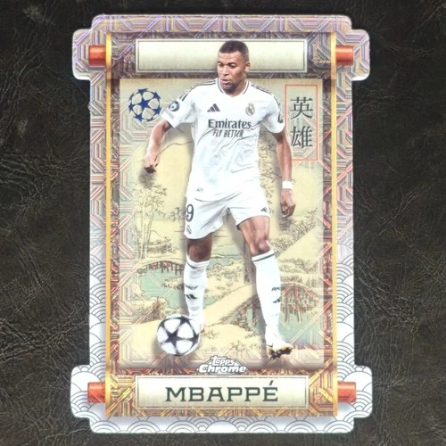 Kylian Mbappe 2024 Topps Chrome Mojo Die-Cut #HR-1