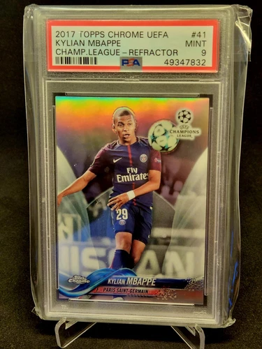 Kylian Mbappe 2017 Topps Chrome Refractor