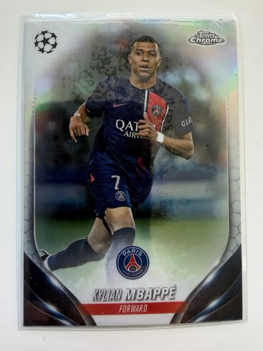 Kylian Mbappe 2023 Topps Chrome Refractor