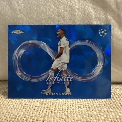 Kylian Mbappe 2024 Topps Chrome Sapphire