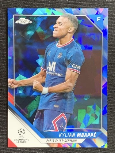 Kylian Mbappe 2021 Topps Chrome Sapphire