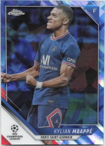 Kylian Mbappe 2021 Topps Chrome Sapphire