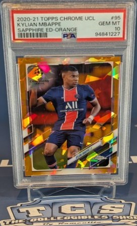 Kylian Mbappe 2020 Topps Chrome Sapphire /50