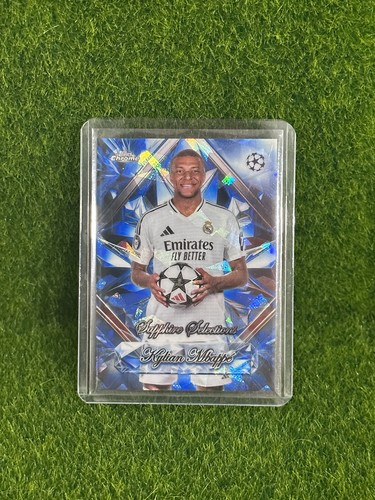 Kylian Mbappe 2024 Topps Chrome Sapphire Blue