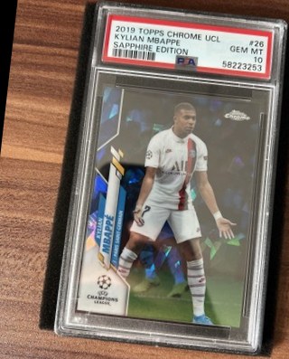 Kylian Mbappe 2019 Topps Chrome Sapphire Edition