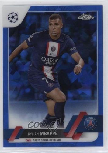 Kylian Mbappe 2022 Topps Chrome Sapphire Edition Sapphire