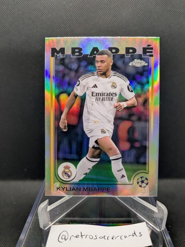 Kylian Mbappe 2024 Topps Chrome Silver Refractor