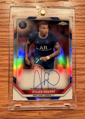 Kylian Mbappe 2021 Topps Chrome Silver Refractor /75