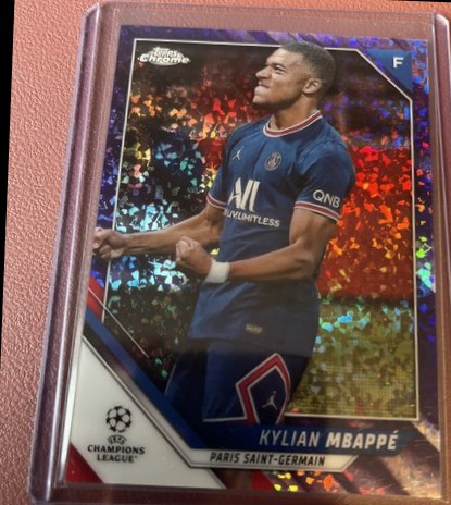 Kylian Mbappe 2021 Topps Chrome UEFA Purple Mini Diamonds /250